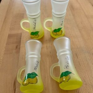 Lemon cello cordial glasses